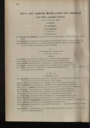 Kaiserlich-königliches Armee-Verordnungsblatt: Personal-Angelegenheiten 18881106 Seite: 18