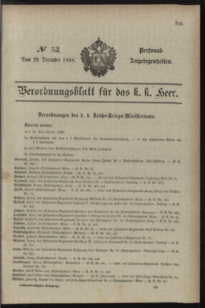 Kaiserlich-königliches Armee-Verordnungsblatt: Personal-Angelegenheiten 18881229 Seite: 11