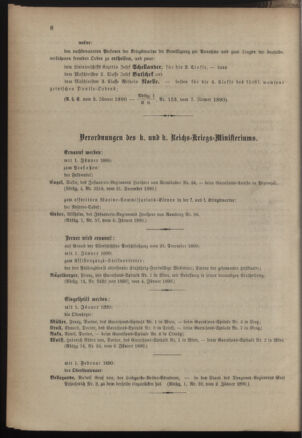 Kaiserlich-königliches Armee-Verordnungsblatt: Personal-Angelegenheiten 18900108 Seite: 8