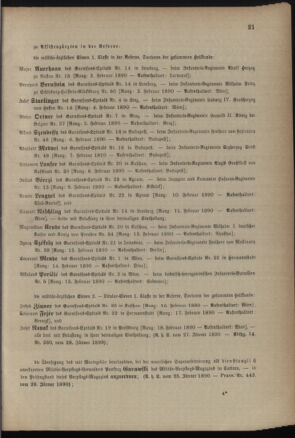 Kaiserlich-königliches Armee-Verordnungsblatt: Personal-Angelegenheiten 18900131 Seite: 3