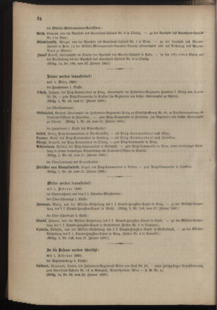 Kaiserlich-königliches Armee-Verordnungsblatt: Personal-Angelegenheiten 18900131 Seite: 6