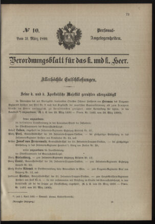 Kaiserlich-königliches Armee-Verordnungsblatt: Personal-Angelegenheiten 18900331 Seite: 13