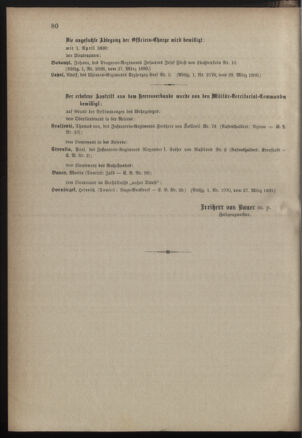 Kaiserlich-königliches Armee-Verordnungsblatt: Personal-Angelegenheiten 18900331 Seite: 20