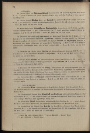 Kaiserlich-königliches Armee-Verordnungsblatt: Personal-Angelegenheiten 18900415 Seite: 2