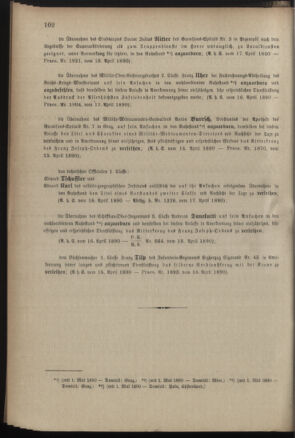 Kaiserlich-königliches Armee-Verordnungsblatt: Personal-Angelegenheiten 18900421 Seite: 4