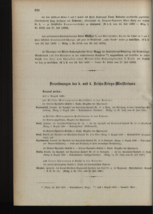 Kaiserlich-königliches Armee-Verordnungsblatt: Personal-Angelegenheiten 18900731 Seite: 2