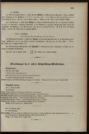 Kaiserlich-königliches Armee-Verordnungsblatt: Personal-Angelegenheiten 18900813 Seite: 5