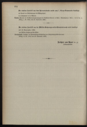 Kaiserlich-königliches Armee-Verordnungsblatt: Personal-Angelegenheiten 18900930 Seite: 8