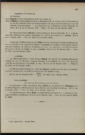 Kaiserlich-königliches Armee-Verordnungsblatt: Personal-Angelegenheiten 18901209 Seite: 5