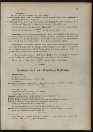 Kaiserlich-königliches Armee-Verordnungsblatt: Personal-Angelegenheiten 18910122 Seite: 3