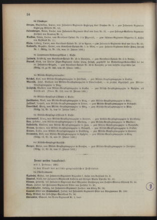 Kaiserlich-königliches Armee-Verordnungsblatt: Personal-Angelegenheiten 18910122 Seite: 6