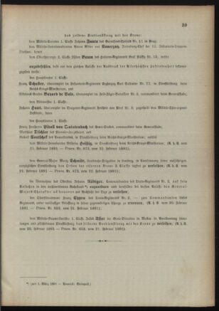 Kaiserlich-königliches Armee-Verordnungsblatt: Personal-Angelegenheiten 18910224 Seite: 3