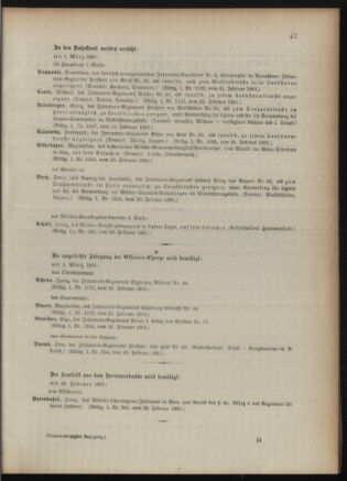 Kaiserlich-königliches Armee-Verordnungsblatt: Personal-Angelegenheiten 18910227 Seite: 5