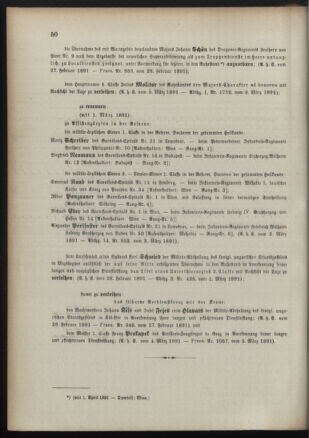 Kaiserlich-königliches Armee-Verordnungsblatt: Personal-Angelegenheiten 18910307 Seite: 2