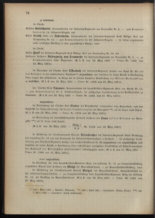 Kaiserlich-königliches Armee-Verordnungsblatt: Personal-Angelegenheiten 18910328 Seite: 2