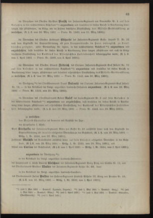 Kaiserlich-königliches Armee-Verordnungsblatt: Personal-Angelegenheiten 18910403 Seite: 3