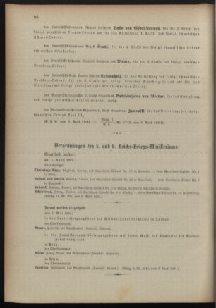 Kaiserlich-königliches Armee-Verordnungsblatt: Personal-Angelegenheiten 18910409 Seite: 10