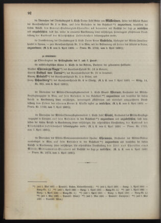 Kaiserlich-königliches Armee-Verordnungsblatt: Personal-Angelegenheiten 18910409 Seite: 6