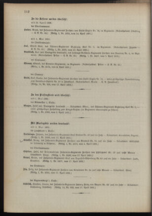 Kaiserlich-königliches Armee-Verordnungsblatt: Personal-Angelegenheiten 18910421 Seite: 14