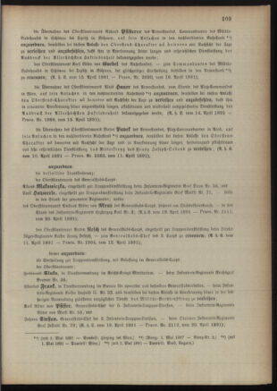 Kaiserlich-königliches Armee-Verordnungsblatt: Personal-Angelegenheiten 18910421 Seite: 5