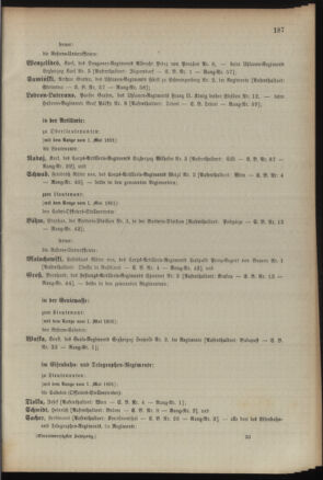 Kaiserlich-königliches Armee-Verordnungsblatt: Personal-Angelegenheiten 18910427 Seite: 73