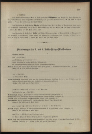 Kaiserlich-königliches Armee-Verordnungsblatt: Personal-Angelegenheiten 18910430 Seite: 3