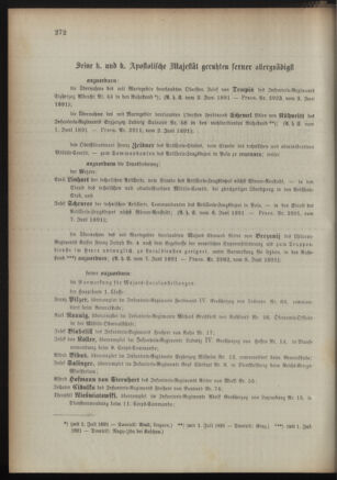 Kaiserlich-königliches Armee-Verordnungsblatt: Personal-Angelegenheiten 18910611 Seite: 2