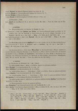 Kaiserlich-königliches Armee-Verordnungsblatt: Personal-Angelegenheiten 18910611 Seite: 3