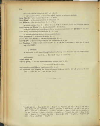 Kaiserlich-königliches Armee-Verordnungsblatt: Personal-Angelegenheiten 18910707 Seite: 4