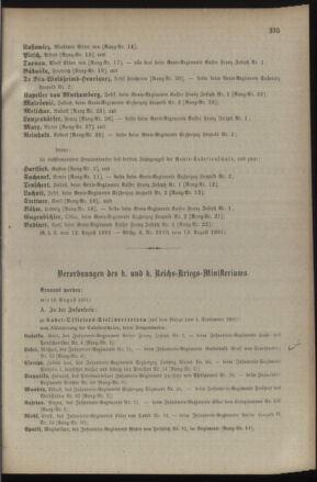 Kaiserlich-königliches Armee-Verordnungsblatt: Personal-Angelegenheiten 18910818 Seite: 5