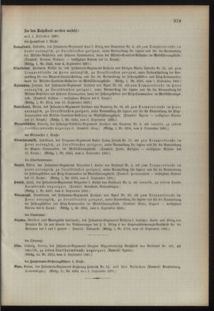 Kaiserlich-königliches Armee-Verordnungsblatt: Personal-Angelegenheiten 18910912 Seite: 11