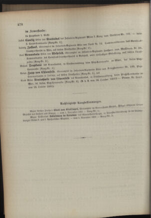 Kaiserlich-königliches Armee-Verordnungsblatt: Personal-Angelegenheiten 18911027 Seite: 32