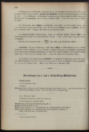 Kaiserlich-königliches Armee-Verordnungsblatt: Personal-Angelegenheiten 18911117 Seite: 2