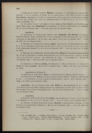 Kaiserlich-königliches Armee-Verordnungsblatt: Personal-Angelegenheiten 18911128 Seite: 2