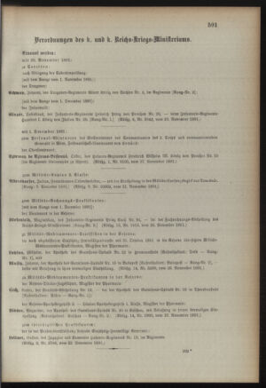 Kaiserlich-königliches Armee-Verordnungsblatt: Personal-Angelegenheiten 18911128 Seite: 3