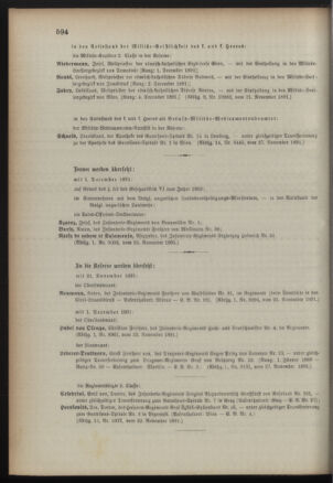 Kaiserlich-königliches Armee-Verordnungsblatt: Personal-Angelegenheiten 18911128 Seite: 6