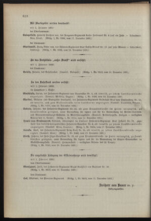 Kaiserlich-königliches Armee-Verordnungsblatt: Personal-Angelegenheiten 18911221 Seite: 10