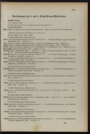 Kaiserlich-königliches Armee-Verordnungsblatt: Personal-Angelegenheiten 18911221 Seite: 3