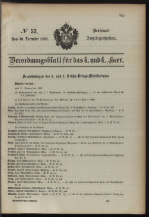 Kaiserlich-königliches Armee-Verordnungsblatt: Personal-Angelegenheiten 18911230 Seite: 13