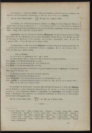 Kaiserlich-königliches Armee-Verordnungsblatt: Personal-Angelegenheiten 18920209 Seite: 3