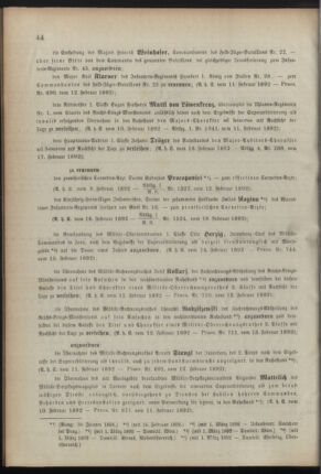 Kaiserlich-königliches Armee-Verordnungsblatt: Personal-Angelegenheiten 18920218 Seite: 2