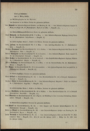 Kaiserlich-königliches Armee-Verordnungsblatt: Personal-Angelegenheiten 18920312 Seite: 3