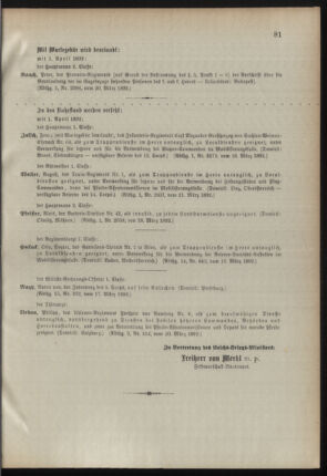 Kaiserlich-königliches Armee-Verordnungsblatt: Personal-Angelegenheiten 18920324 Seite: 7