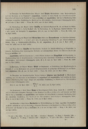 Kaiserlich-königliches Armee-Verordnungsblatt: Personal-Angelegenheiten 18920415 Seite: 3