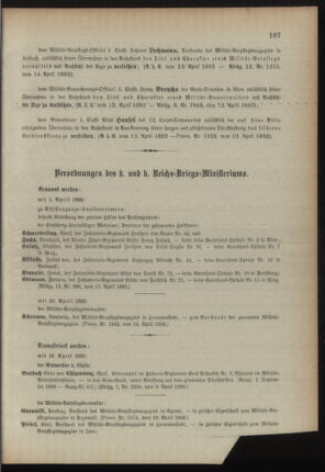 Kaiserlich-königliches Armee-Verordnungsblatt: Personal-Angelegenheiten 18920415 Seite: 5