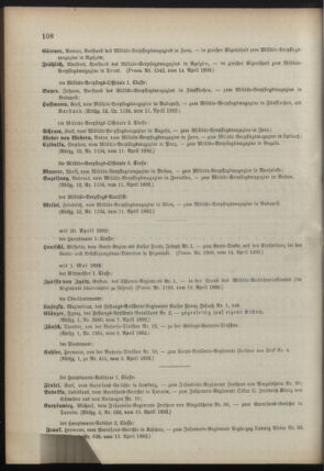 Kaiserlich-königliches Armee-Verordnungsblatt: Personal-Angelegenheiten 18920415 Seite: 6