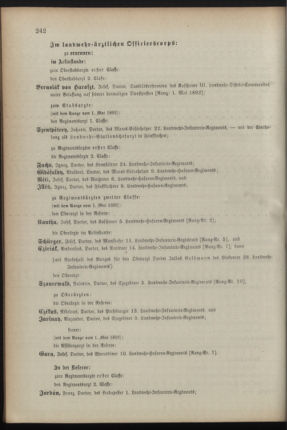 Kaiserlich-königliches Armee-Verordnungsblatt: Personal-Angelegenheiten 18920514 Seite: 20