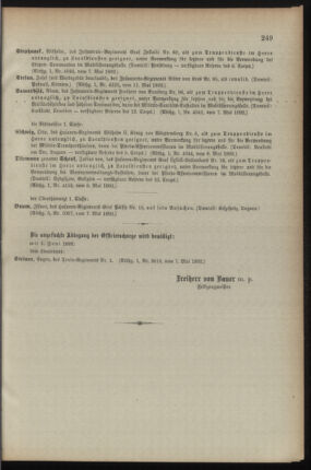 Kaiserlich-königliches Armee-Verordnungsblatt: Personal-Angelegenheiten 18920514 Seite: 27