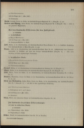 Kaiserlich-königliches Armee-Verordnungsblatt: Personal-Angelegenheiten 18920514 Seite: 9