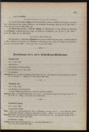 Kaiserlich-königliches Armee-Verordnungsblatt: Personal-Angelegenheiten 18920525 Seite: 3